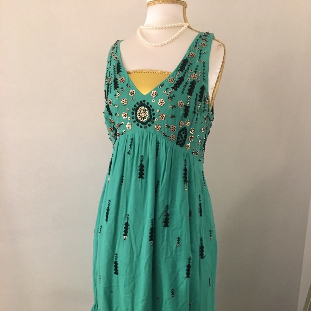 Green Floret dress